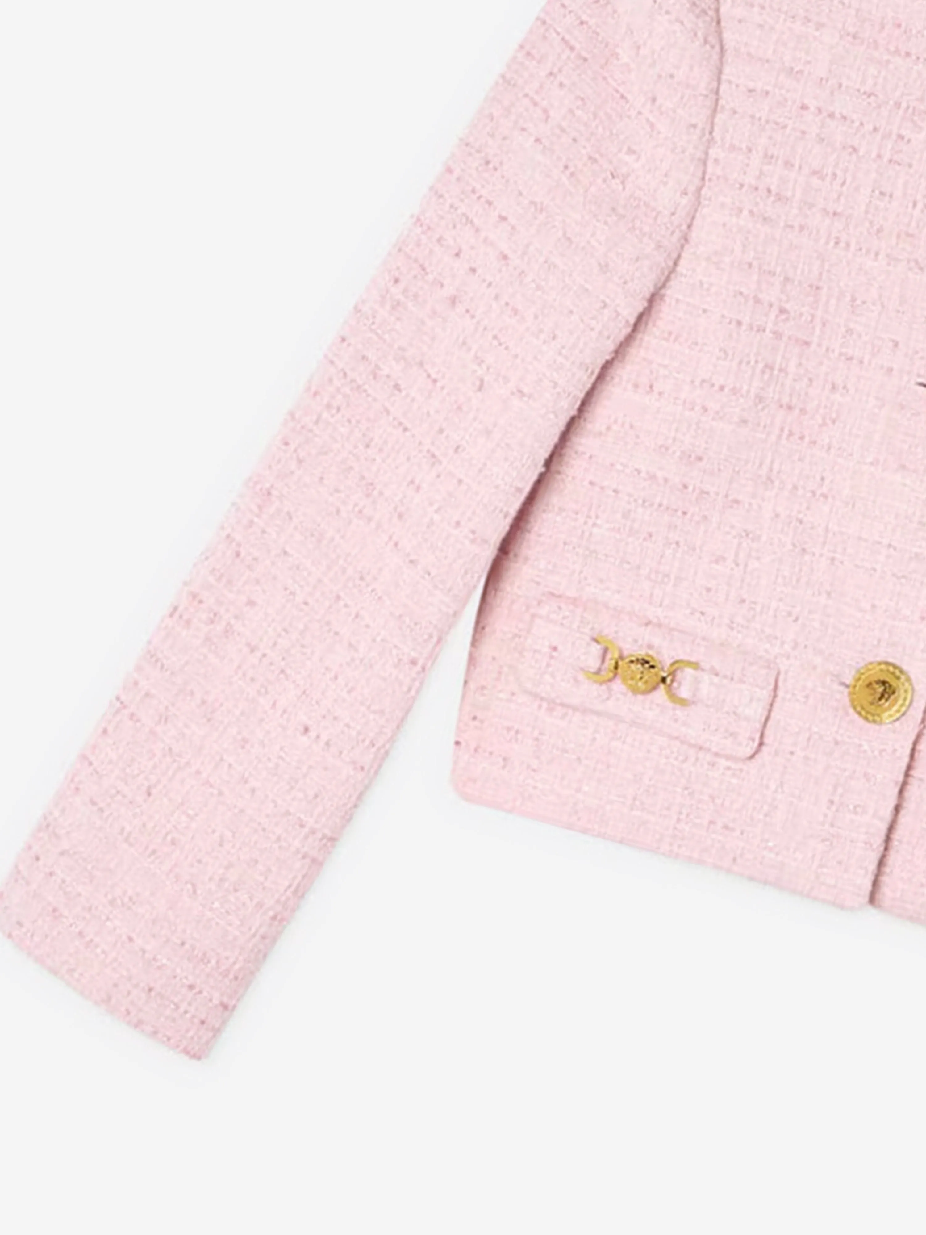 Versace Girls Tweed Jacket in Pink