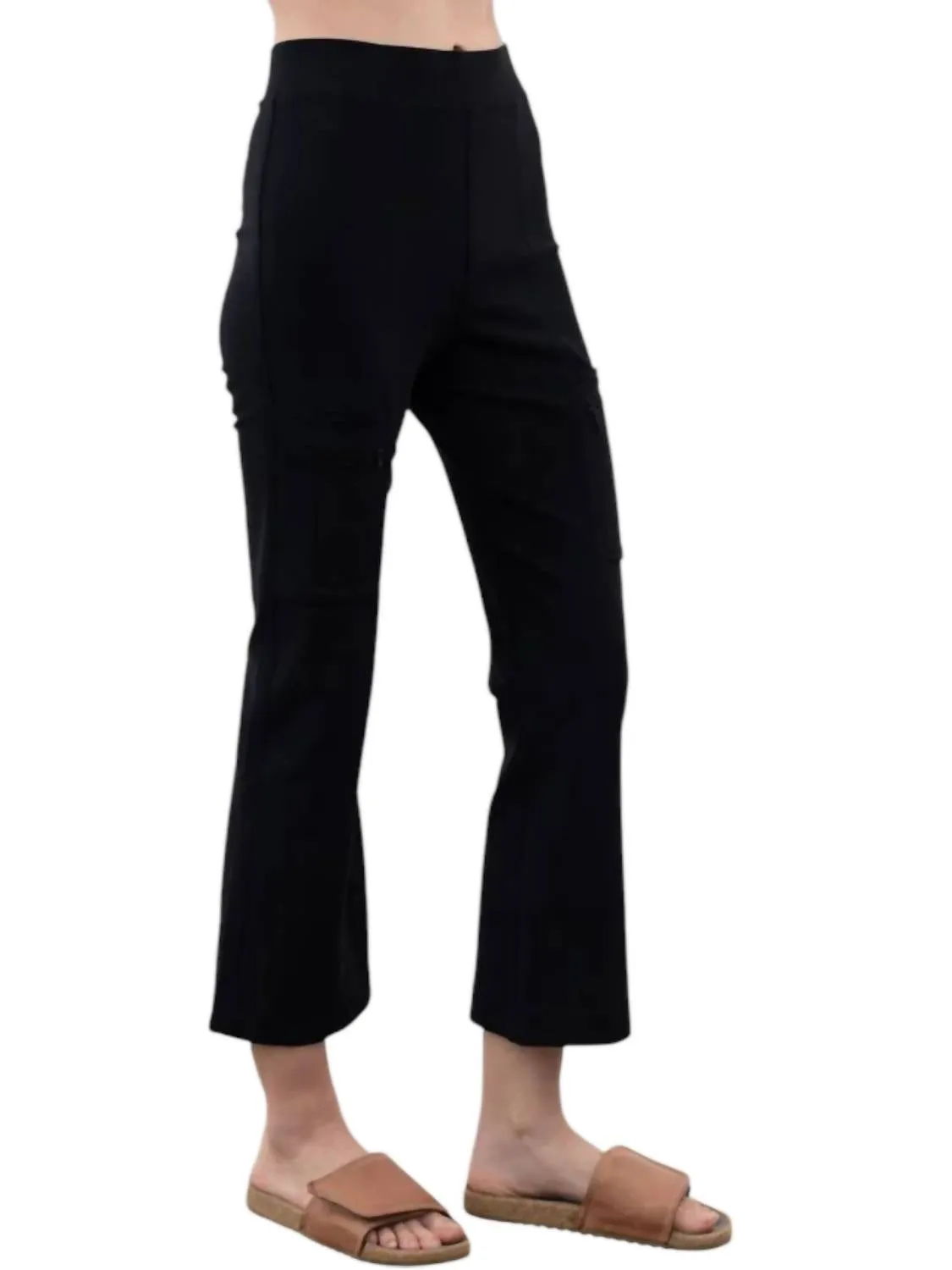 Vista Tech Stretch Flare Leggings In Black