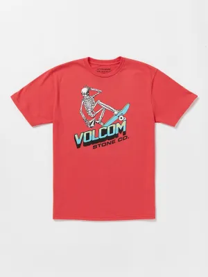 Volcom Bone Slide Short Sleeve Tee Flash Red Volcom