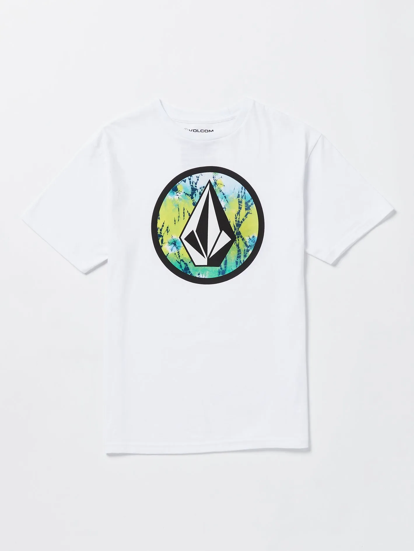 Volcom Crisp Stone Fill Short Sleeve Tee White Volcom