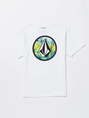 Volcom Crisp Stone Fill Short Sleeve Tee White Volcom