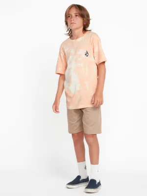 Volcom Iconic Stone Dye Short Sleeve Tee Summer Orange Volcom