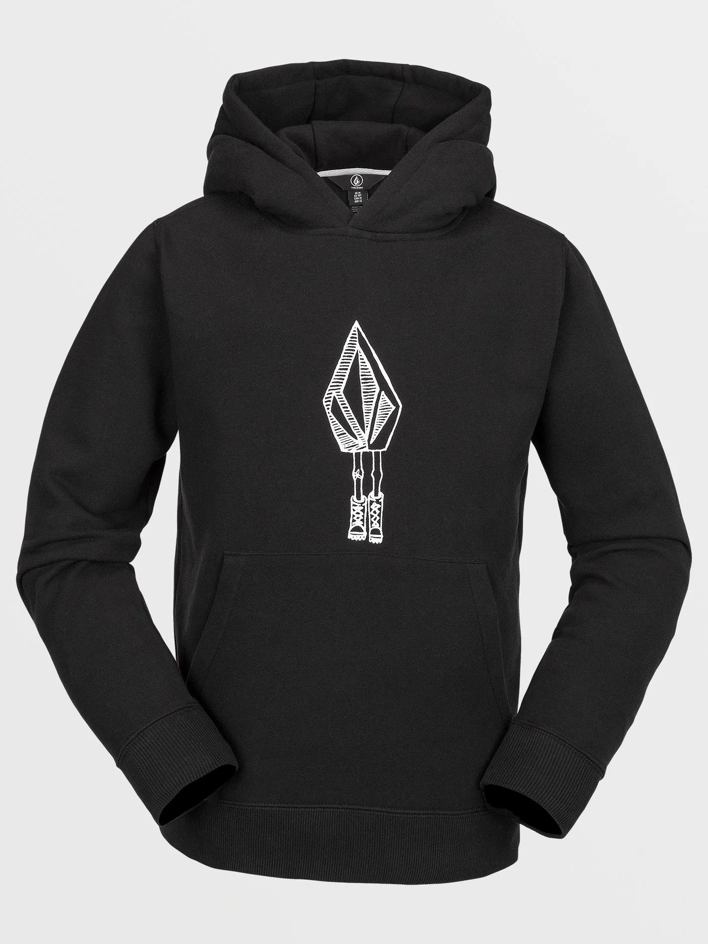 Volcom Kids Hotlapper Fleece Pullover Black Volcom