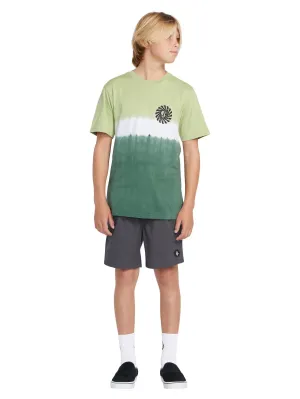 Volcom Molcher Dip Dye Short Sleeve Tee Agave Volcom