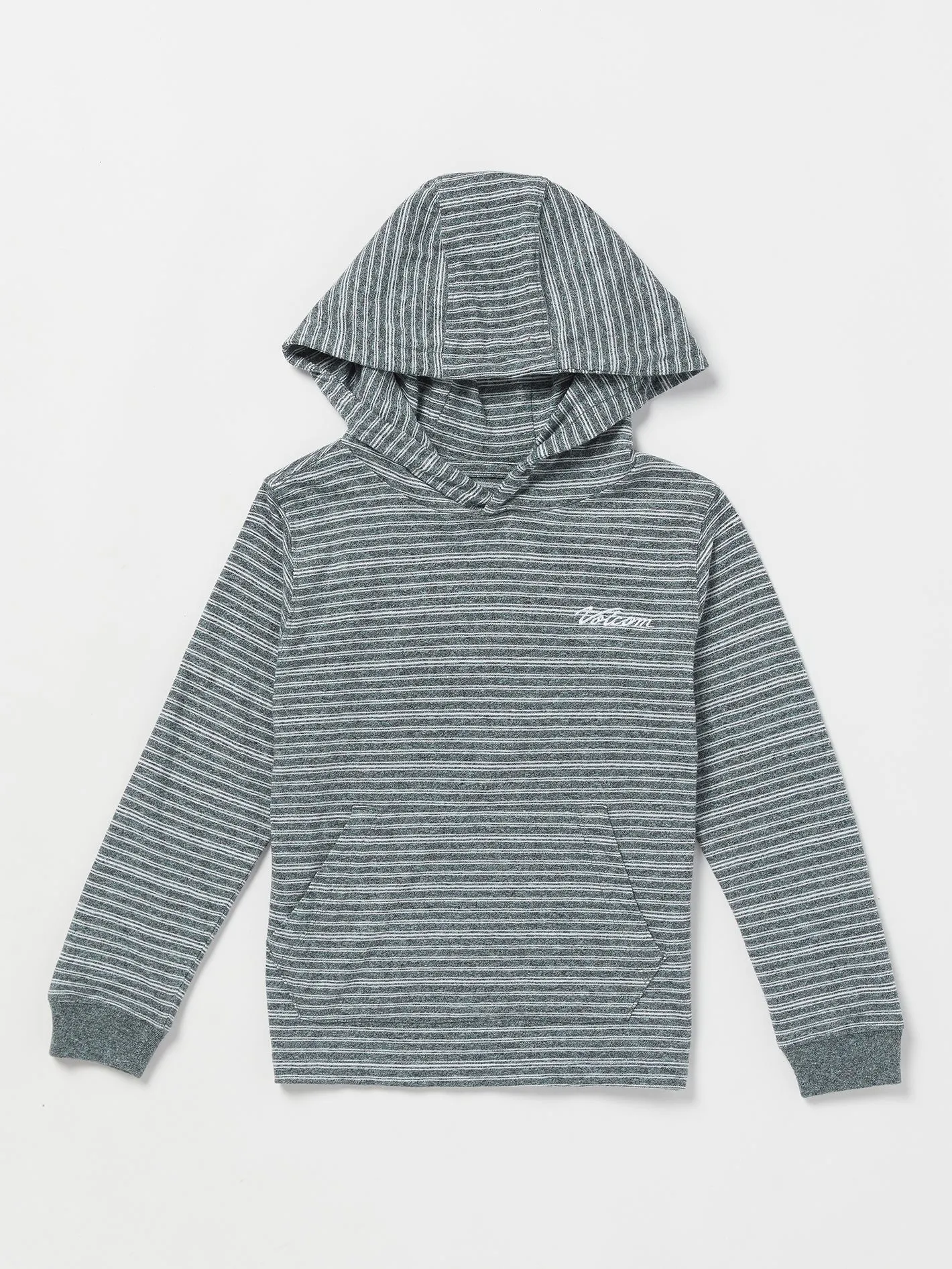 Volcom Static Stone Hood Long Sleeve Shirt (Age 2-7) Navy Volcom