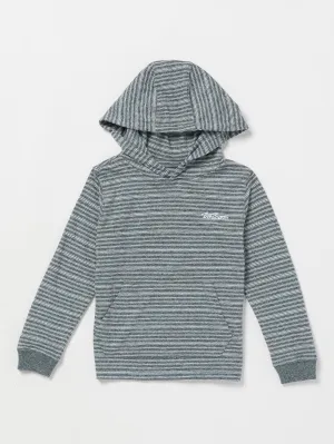 Volcom Static Stone Hood Long Sleeve Shirt (Age 2-7) Navy Volcom
