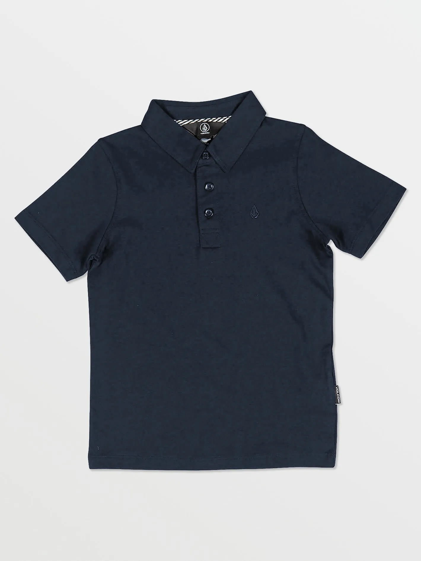Volcom Wowzer Polo Boys Short Sleeve Shirt (Age 2-7) Navy Volcom