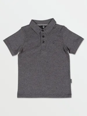 Volcom Wowzer Polo Boys Short Sleeve Shirt (Age 2-7) Stealth Volcom