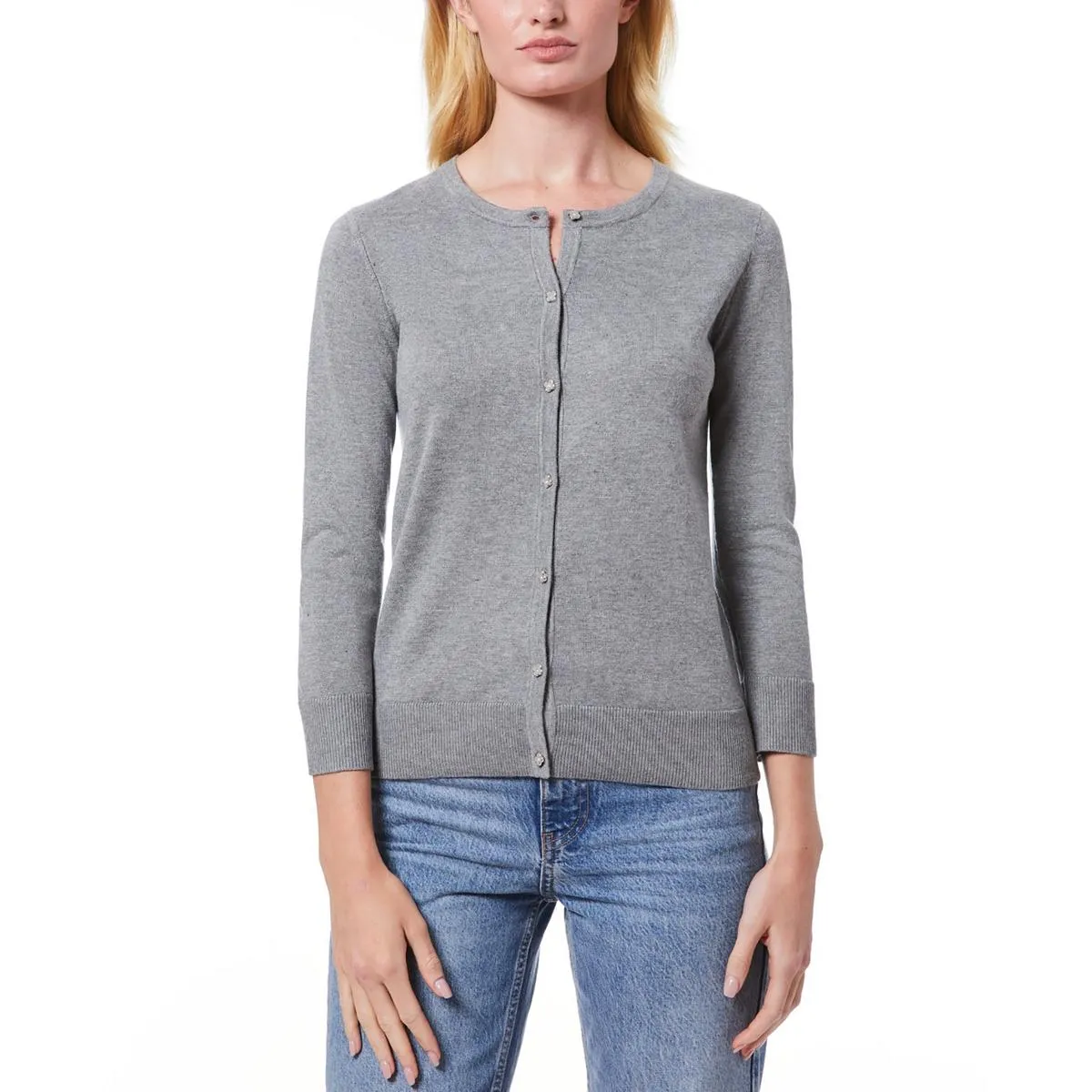 Womens Button Knit Cardigan Sweater