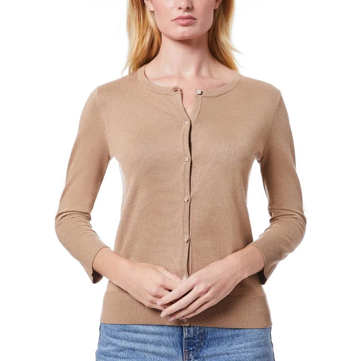 Womens Button Knit Cardigan Sweater