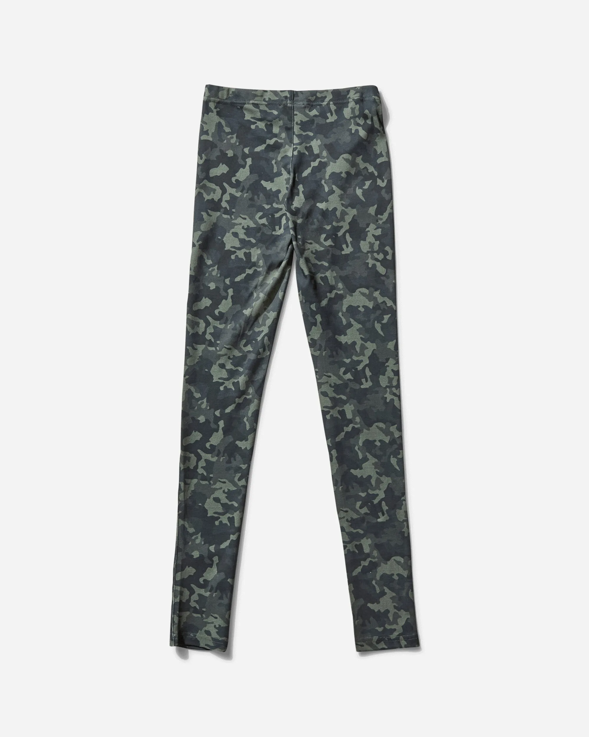 Women's Camo Print Full Length Leggings Green