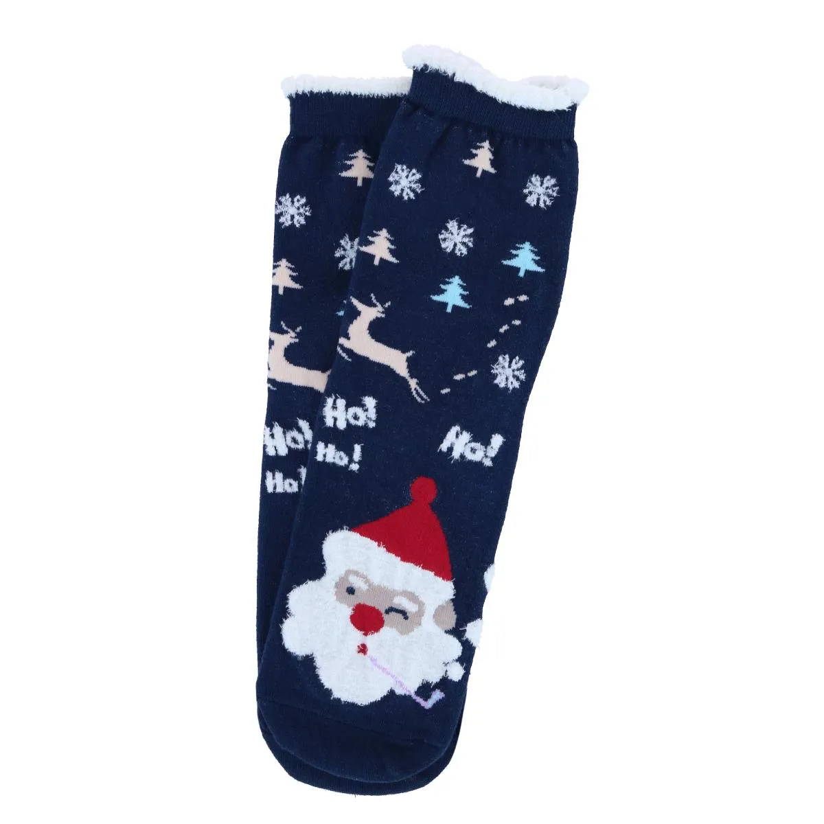 Women's Christmas Santa Claus Crew Socks (1 Pair)