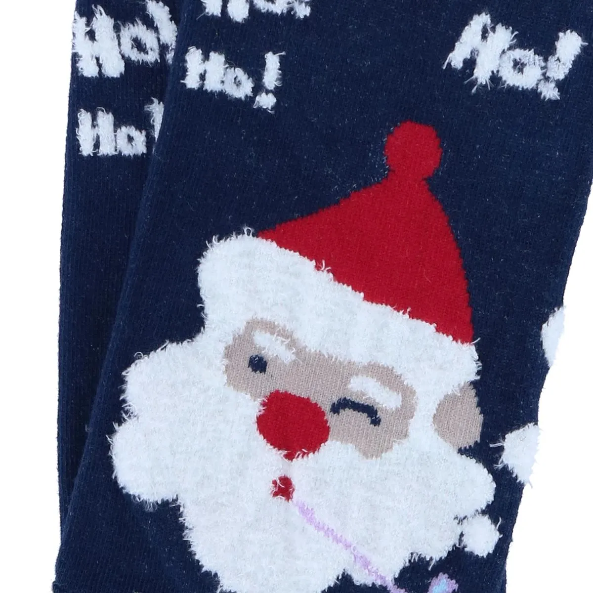 Women's Christmas Santa Claus Crew Socks (1 Pair)