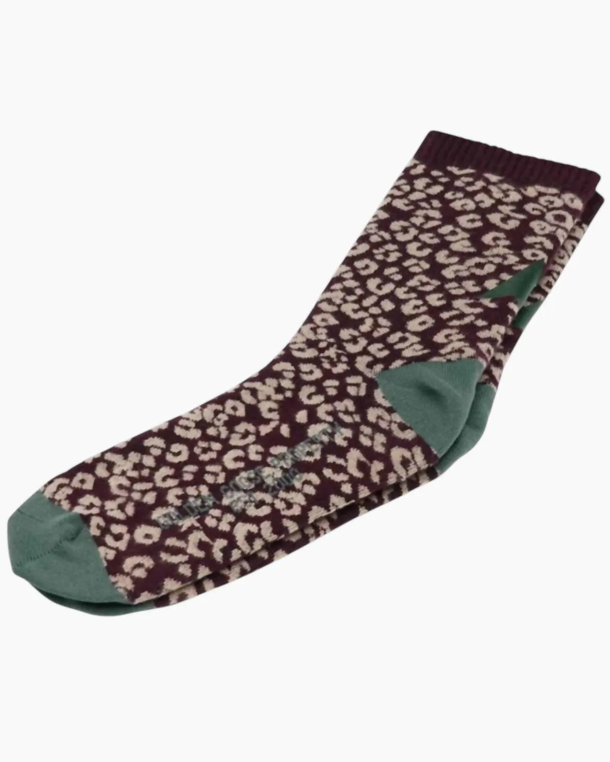 Women's Leopard Print Star-Logo Knit Socks In Brown/green