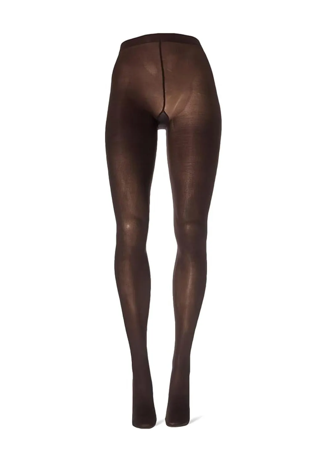 Women's Opaque Sheer To Waist Tight In Espresso