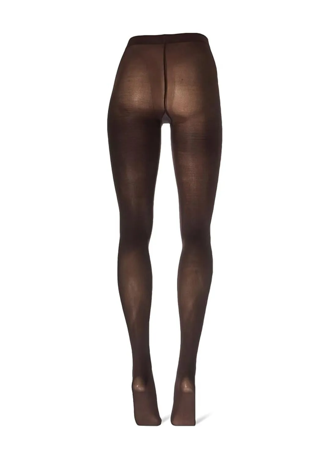 Women's Opaque Sheer To Waist Tight In Espresso