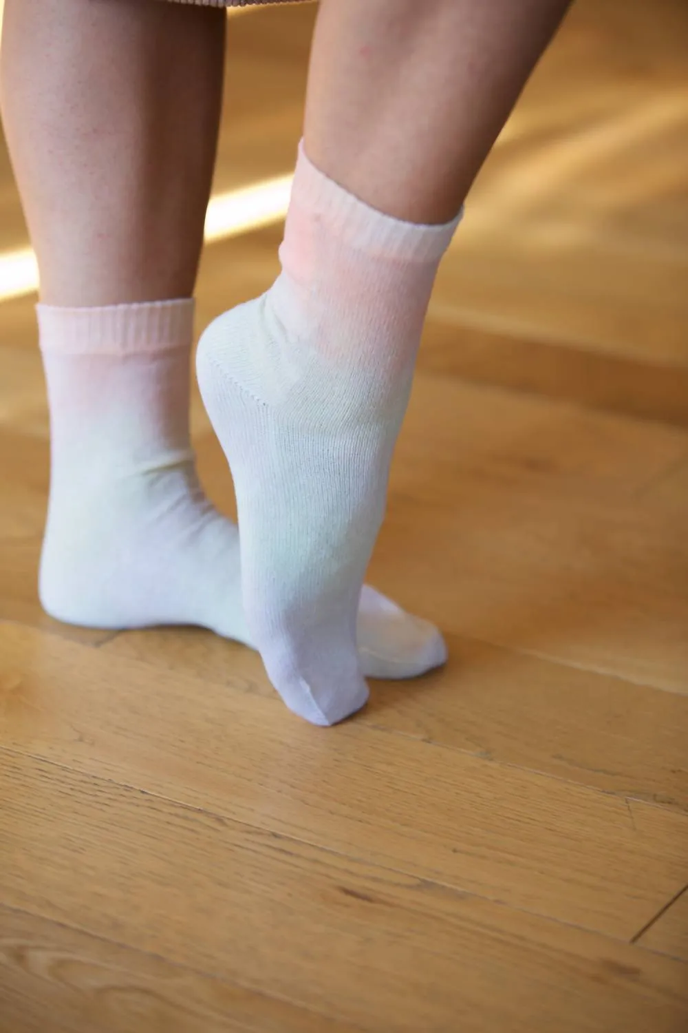 Women's Tie Dye Long Socks In Pastel Dream
