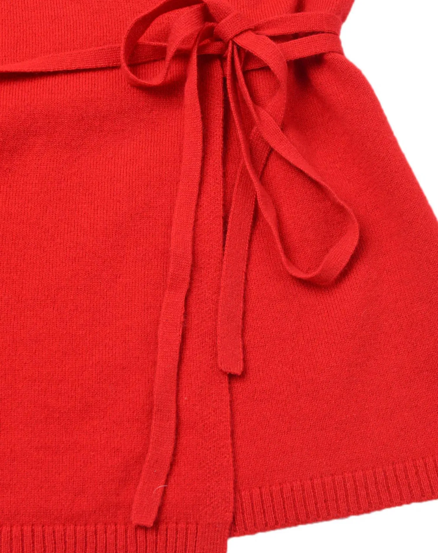 Women's Wrap Cardigan In Lipstick Red
