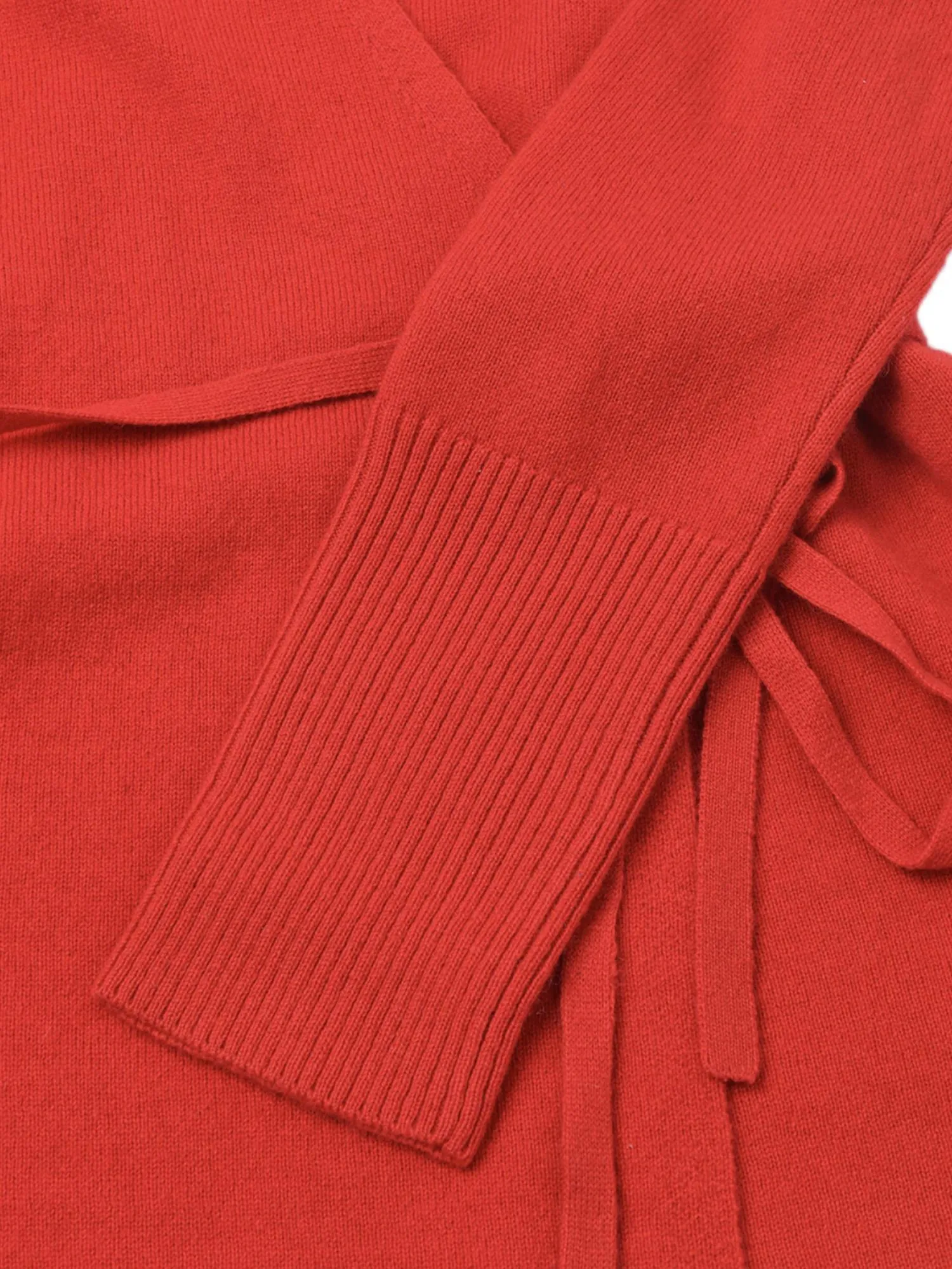Women's Wrap Cardigan In Lipstick Red