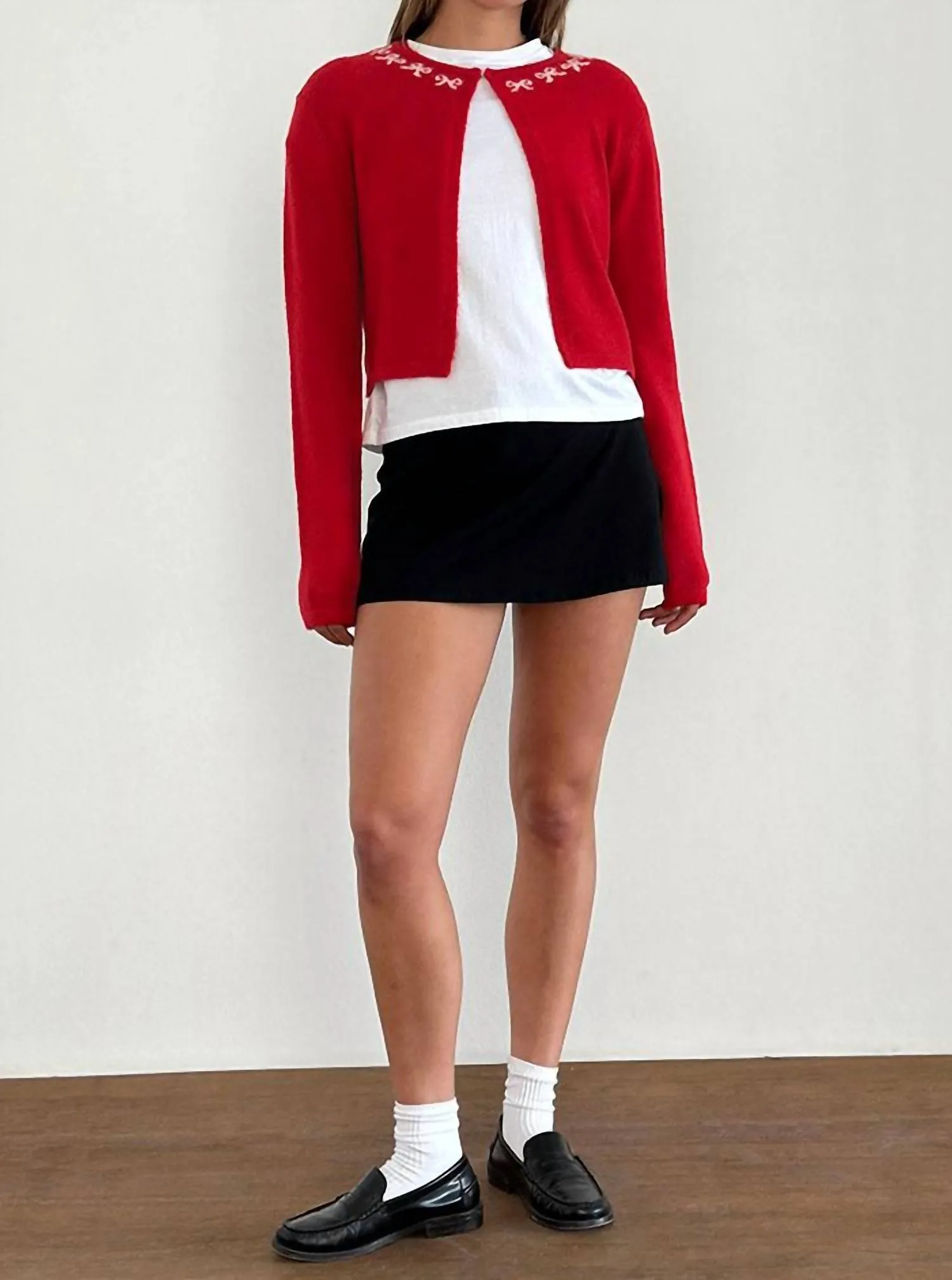 Wunara Cardigan In Red