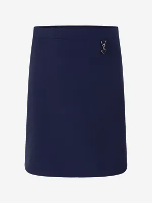 Zeco Girls School Lycra Heart Skirt in Navy
