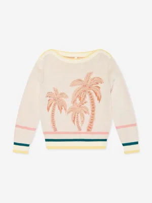 Zimmermann Girls Ottie Jacquard Sweater in Multicolour