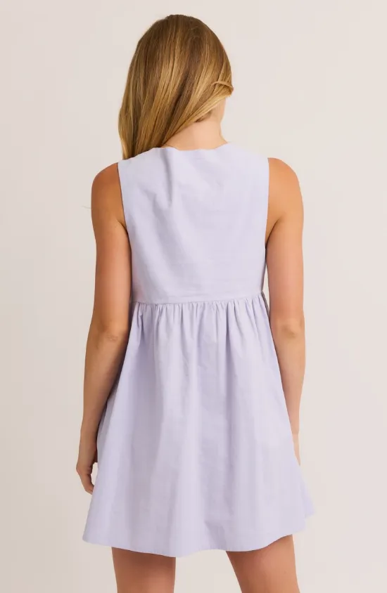 Zuri Tie Detail Sleeveless Baby Mini Dress